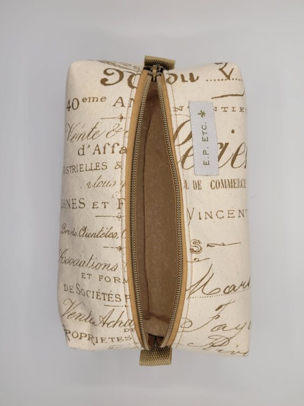 French Flour Sack Toiletry Bag