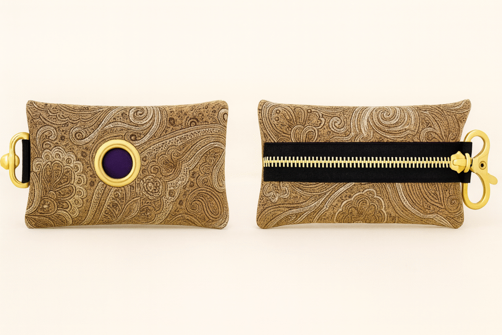 Tan and Black Paisley
