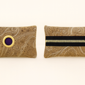 Tan and Black Paisley