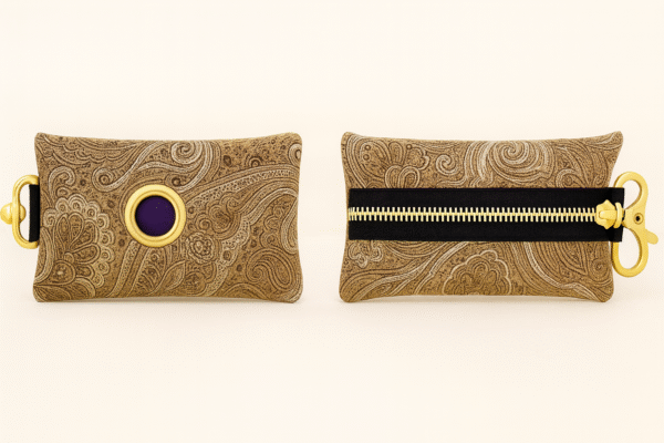 Tan and Black Paisley