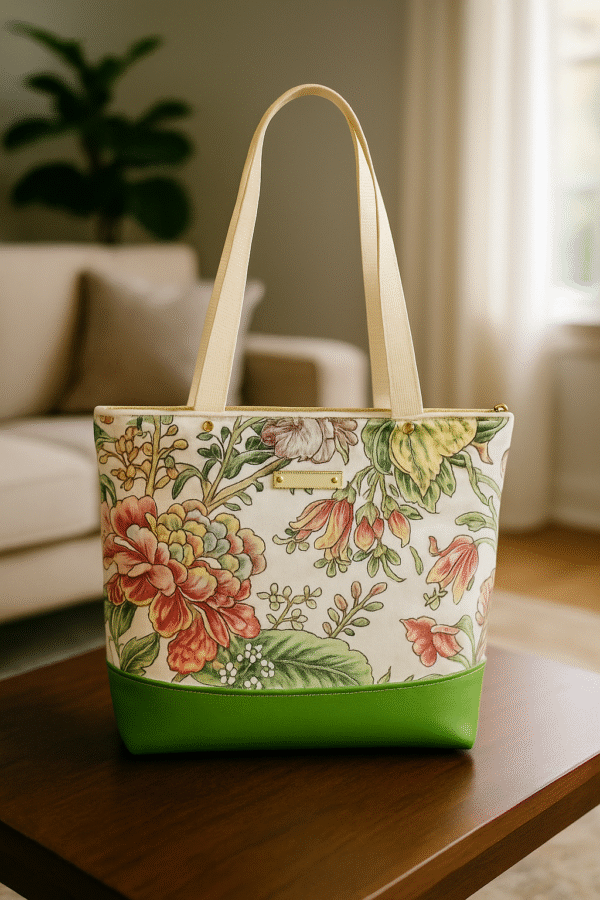 Sunshine & Chartreuse Classic tote