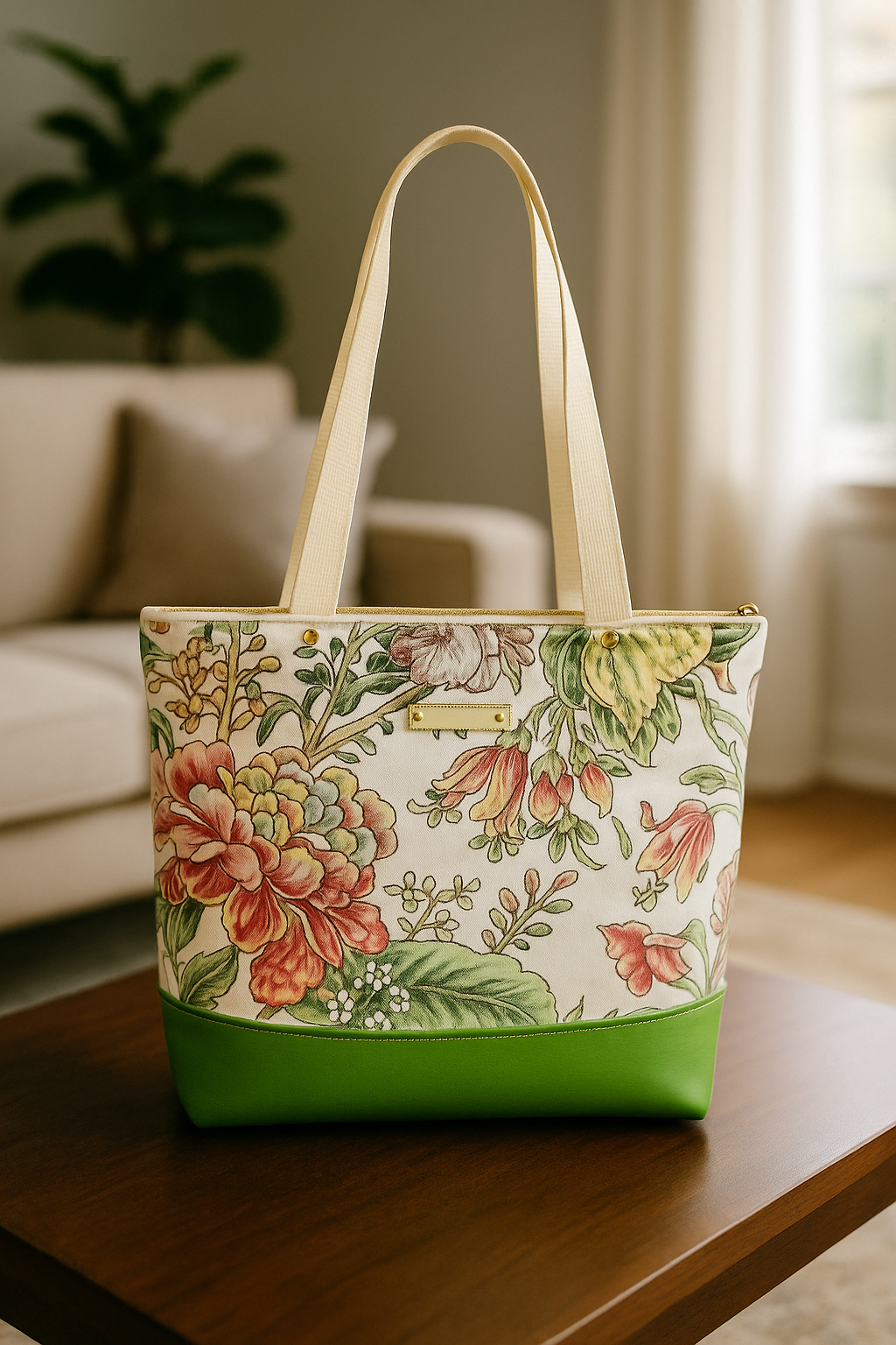 Sunshine & Chartreuse Classic tote - Image 1