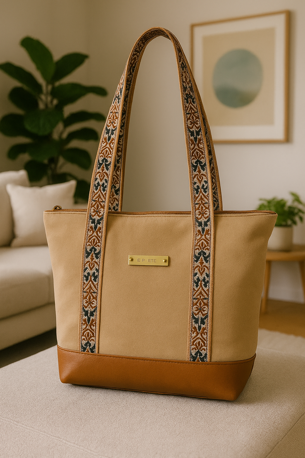 Autujmn Caramel Classic tote - Image 1